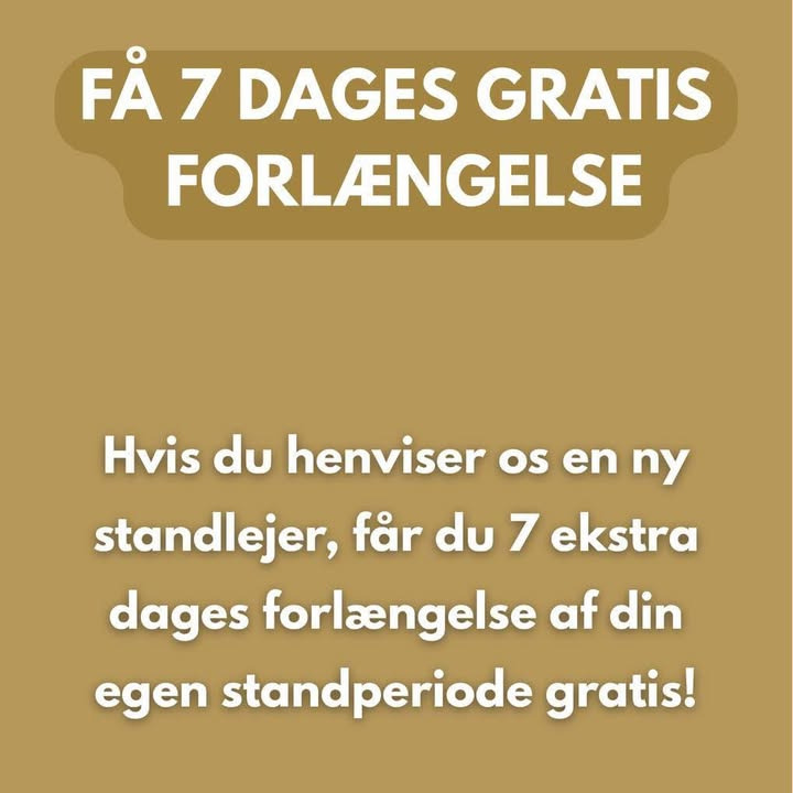 2HandStore lancerer tilbud om gratis standforlængelse ved henvisning af nye lejere