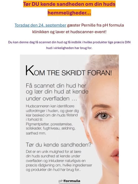 Bianca Pure Skin tilbyder hudscanning hos PH-konsulent Pernille