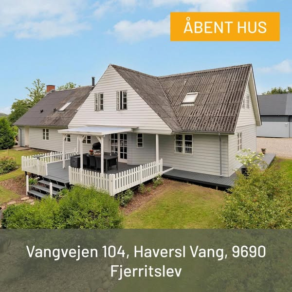 Mæglerhuset Asger Larsen inviterer til åbent hus i Fjerritslev og omegn på søndag