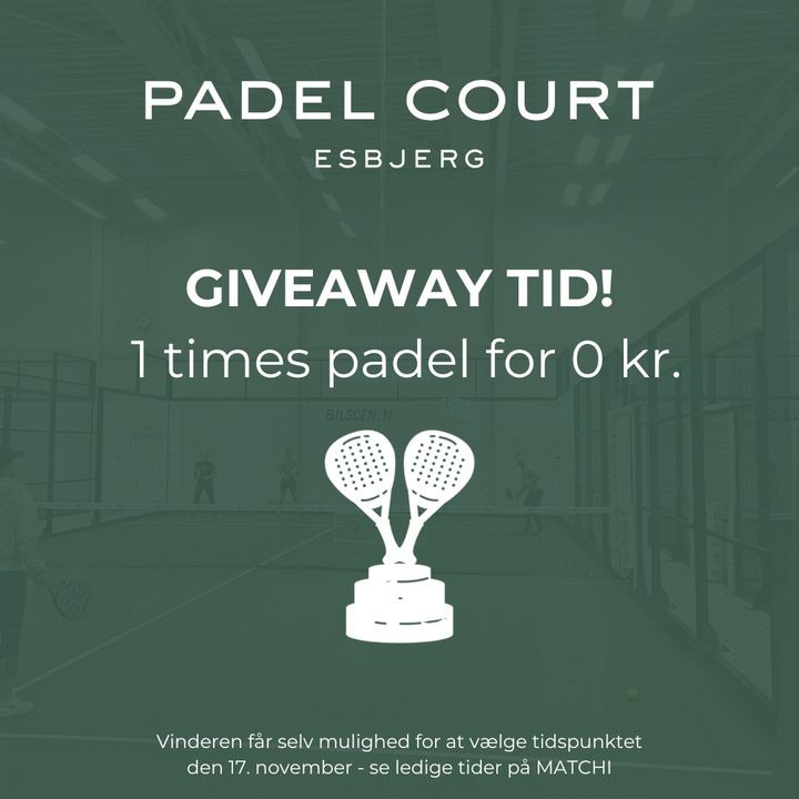 Vind en times padel hos Padel Court Esbjerg med alt inkluderet