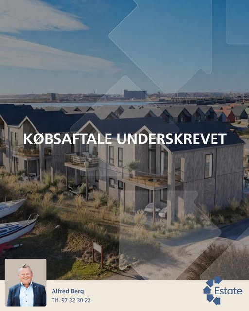 Estate Vestjylland melder om underskrevet købsaftale på 1 lejlighed på Æ Gammel Havn