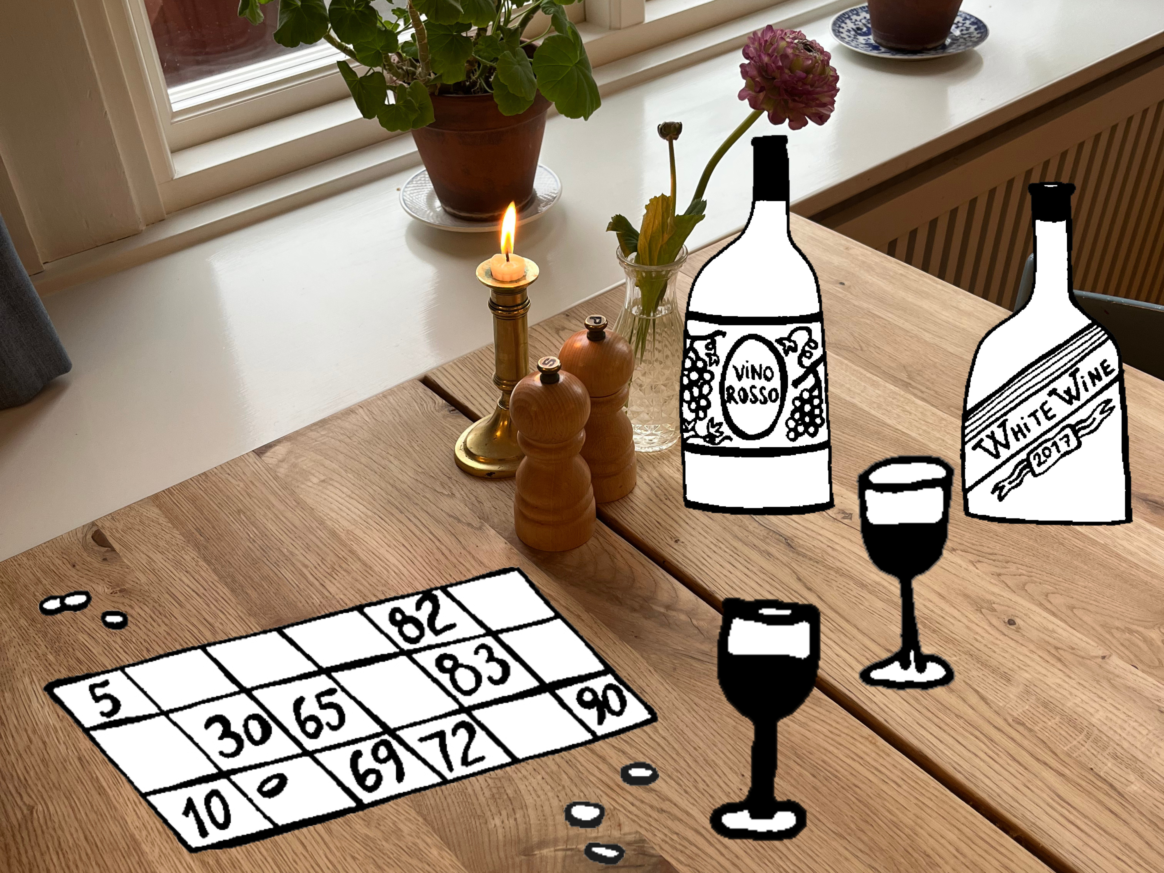 Vinbanko på Hotel Hornbækhus: En aften med spil og hygge