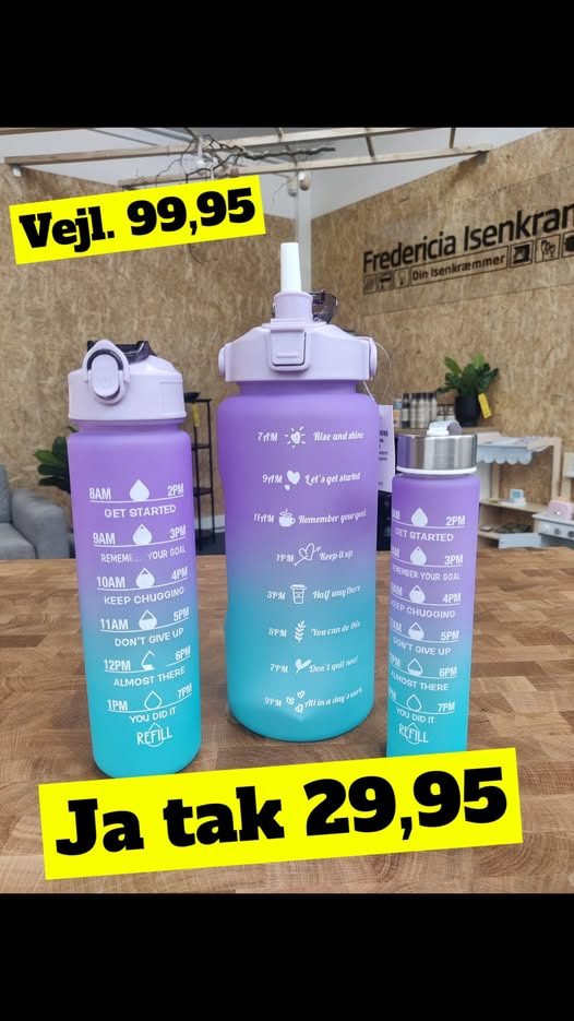 Fredericia Isenkram tilbyder drikkeflaskesæt til en skarp pris