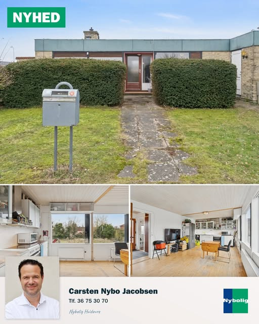 Nybolig Hvidovre præsenterer charmerende enderækkehus med privat have og sydvendt terrasse