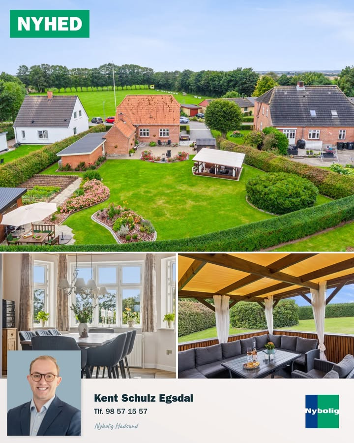Nybolig Hadsund præsenterer charmerende landidyl med moderne energiløsninger