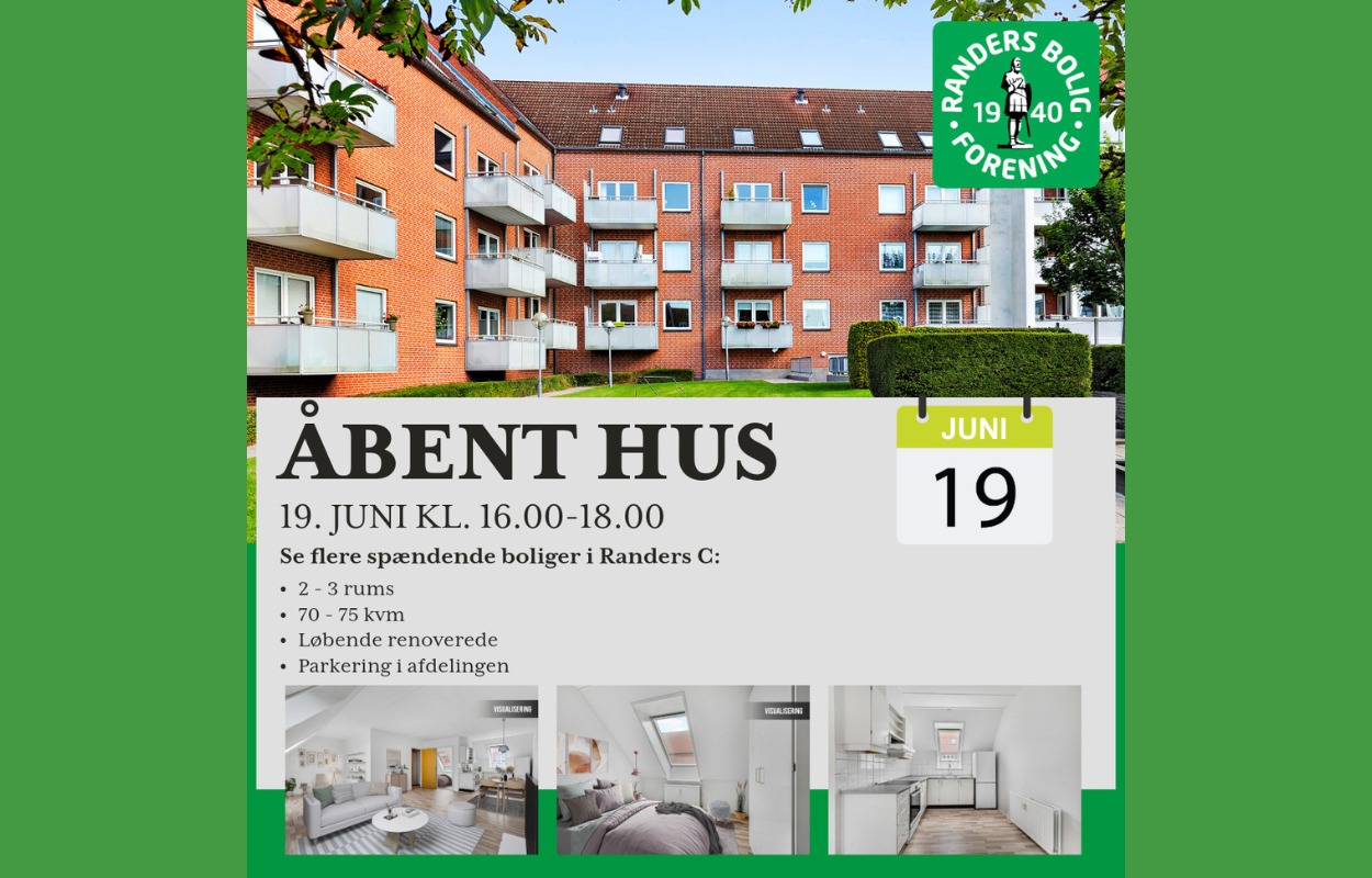 ÅBENT HUS - oplev tre spændende boliger i Randers C