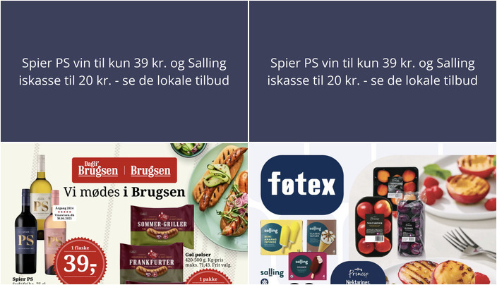 Spier PS vin til kun 39 kr. og Salling iskasse til 20 kr. - se de lokale tilbud