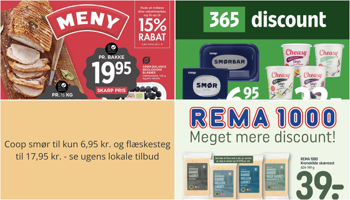 Coop smør til kun 6,95 kr. og flæskesteg til 17,95 kr. - se ugens lokale tilbud