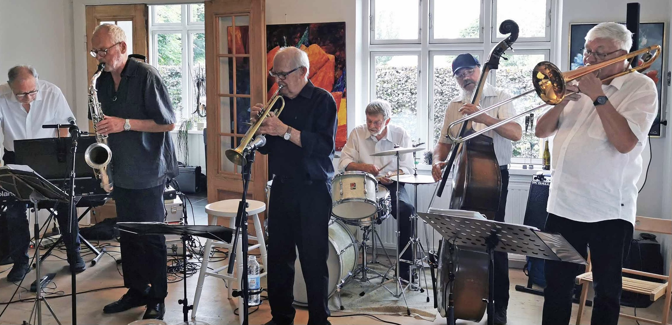 Musik på Marinaen: Jazz og fællessang i Kerteminde