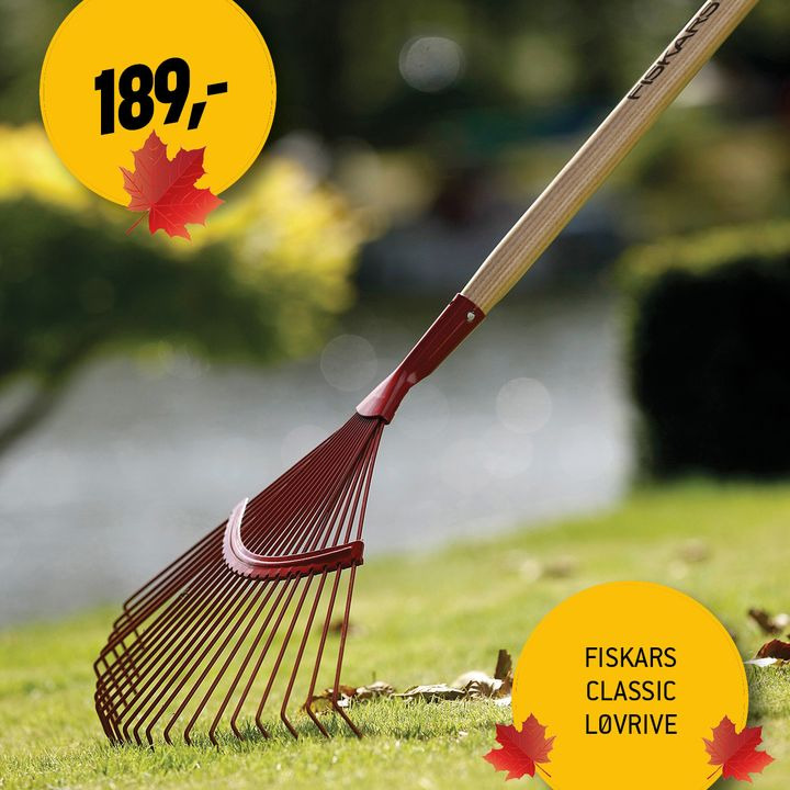 XL Byg Tømmergaarden Hals tilbyder udstyr til at bekæmpe efterårets blade 