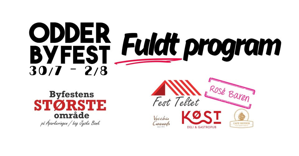 Årets Odder Byfest byder på fest, musik og lokale lækkerier