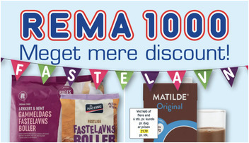 Fastelavnsboller til kun 8 kr. og sodavand til 3 kr. hos Rema 1000