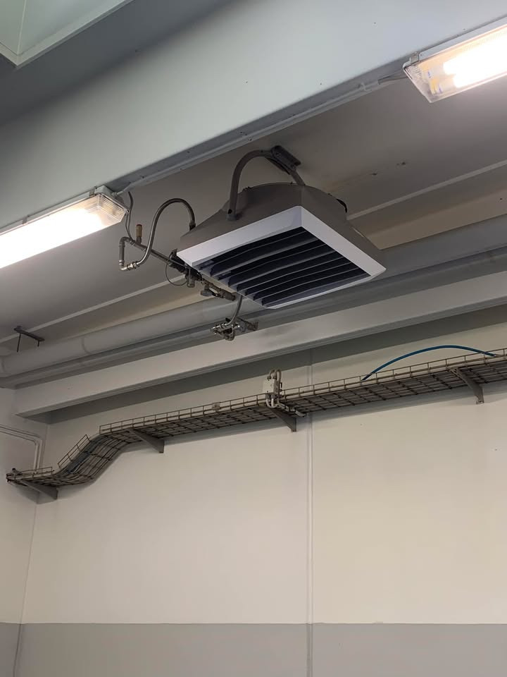 Toldbod El- & Klimateknik ApS udskifter gammel varme ventilator i Hirtshals med energieffektiv model