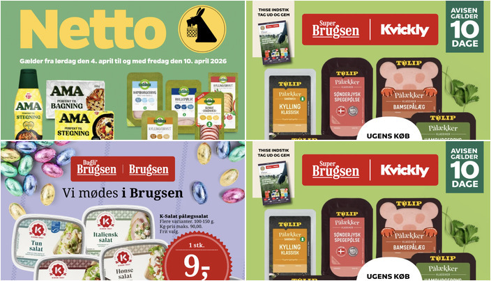 Friske tilbud: K-Salat pålægssalat til kun 9 kr. og Faxe Kondi til 69 kr. hos lokale butikker