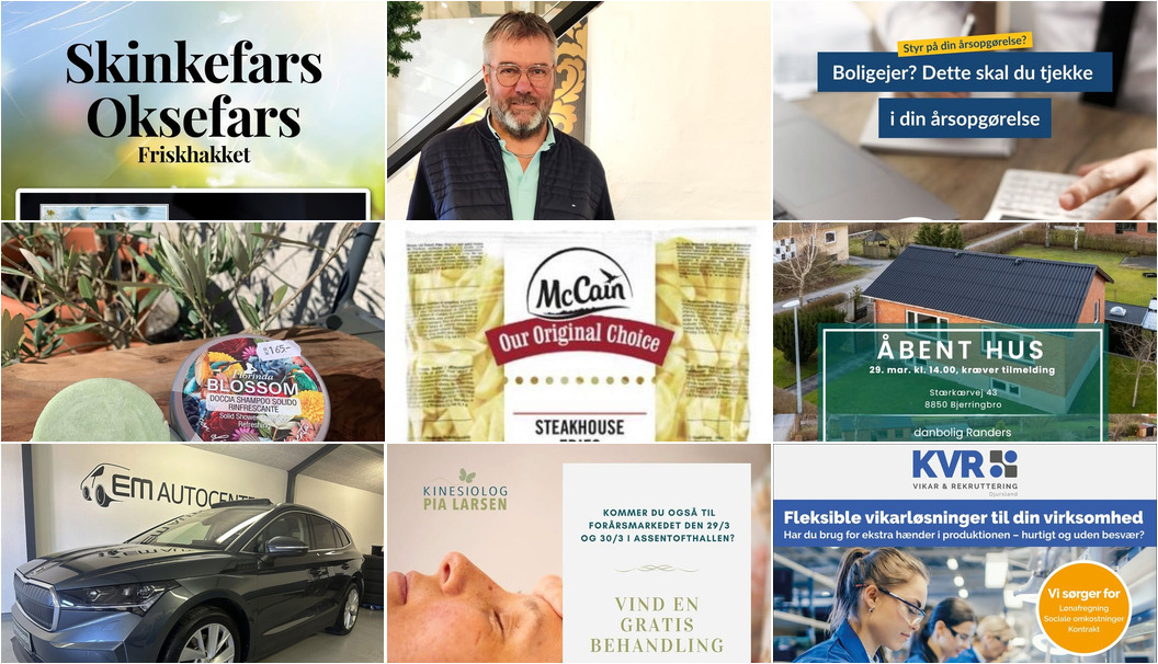 Nyt fra TT CARS ApS, Fru Hansens Butik & Café, HINSHØJ CARVAN og 16 andre