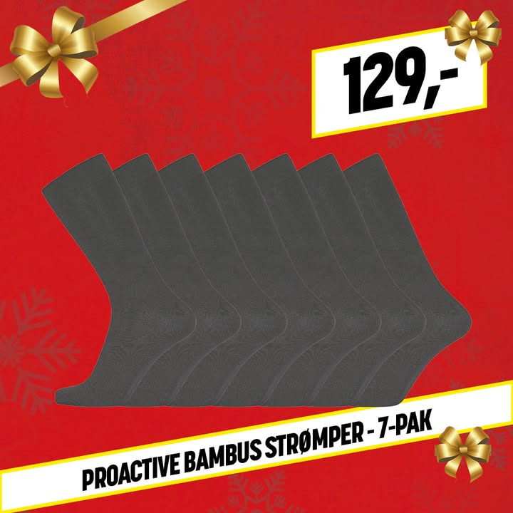 Klassiske julegaver hos XL Byg Tømmergaarden Hals: bløde bambusstrømper til jul