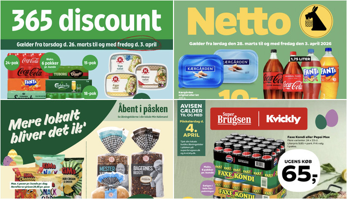 Ugens tilbud: Coca-Cola pakker til 59 kr. og K-Salat pålægssalat til 9 kr.