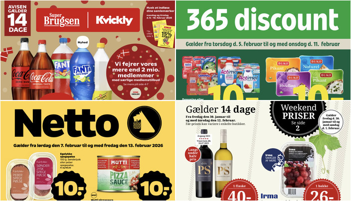 Spier PS vin til 40 kr. og fastelavnsboller til 8 kr. - se de lokale dagligvaretilbud