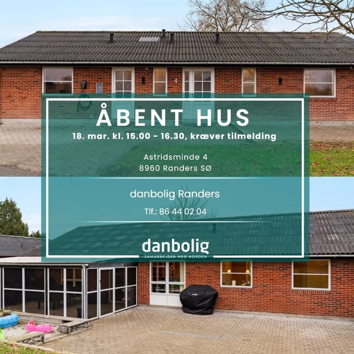 Danbolig Randers: Åbent hus i Romalt med energivenlig 1-plans villa