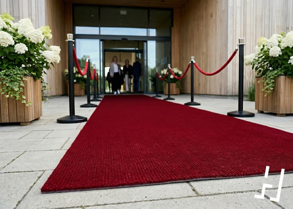 Hoka Tæpper & Gulve ApS tilbyder eksklusiv rød løber til enhver festlig begivenhed