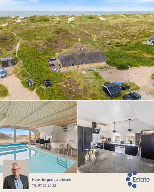 Estate Vestjylland præsenterer velholdt pool-sommerhus ved Vesterhavet