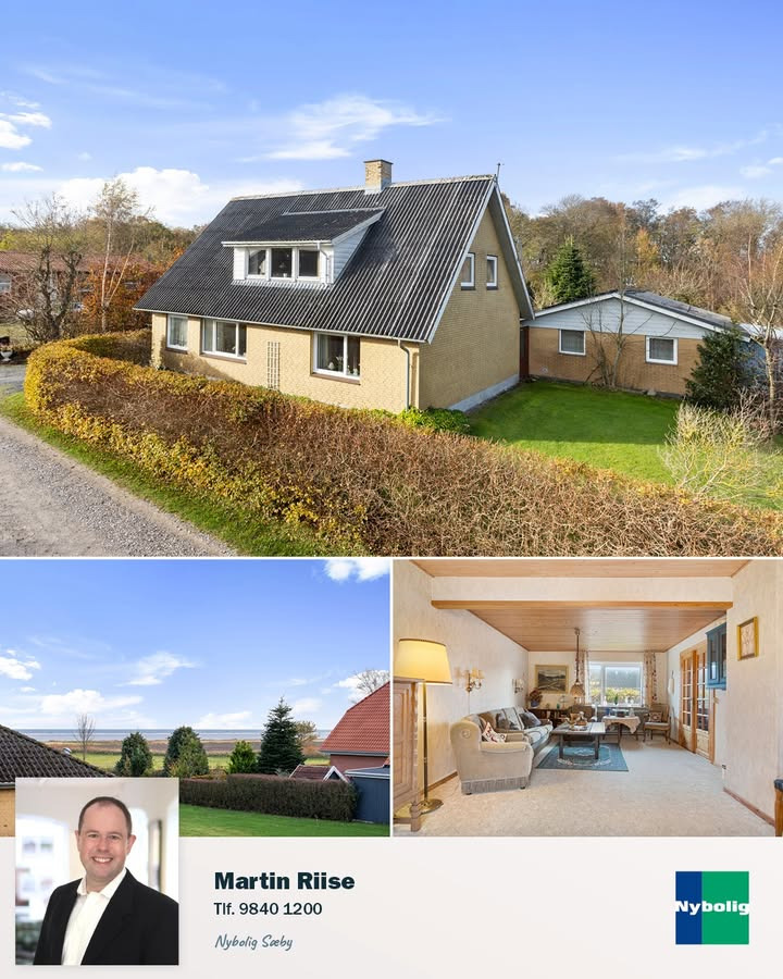 Nybolig Sæby A/S præsenterer unik villa ved Voer Å med stor grund og havudsigt