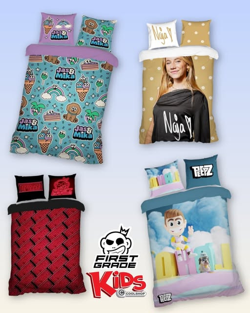 KiDS Coolshop har fået de populære First Grade sengesæt tilbage på lager