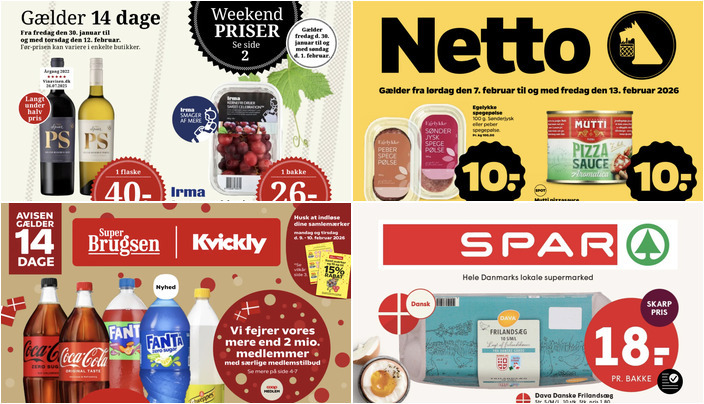 Spier PS vin til kun 40 kr. og Egelykke spegepølse for en tier - se ugens lokale tilbud