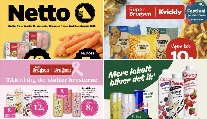 Få dansk kyllingebryst til kun 49 kr. og Kohberg Velsmag til 14 kr. - se de lokale dagligvaretilbud