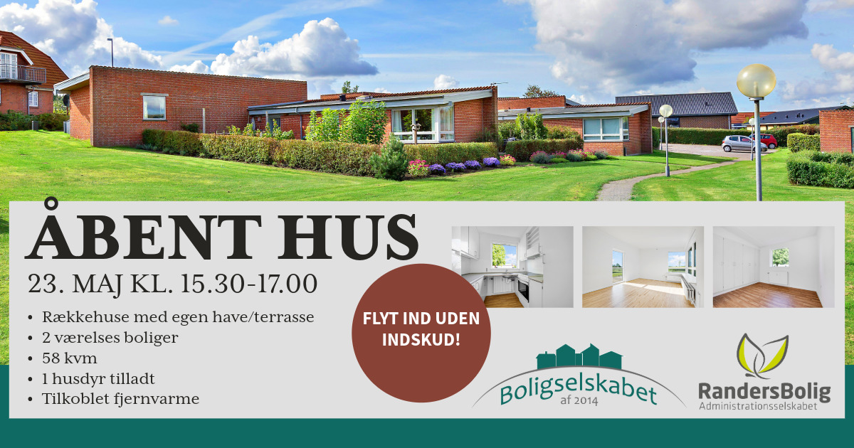 ÅBENT HUS: Skønne rækkehuse i Assens, tæt på Mariager og den smukke fjord