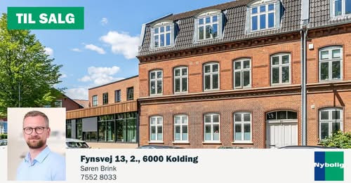 Nybolig Kolding præsenterer velindrettet og lys lejlighed til salg