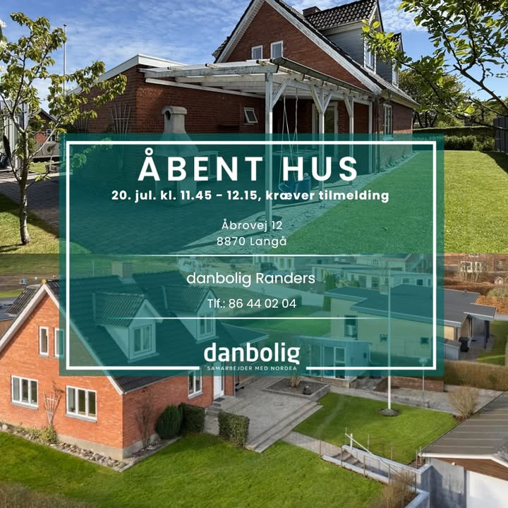 Danbolig Randers inviterer til åbent hus i familievenlig villa i Langå