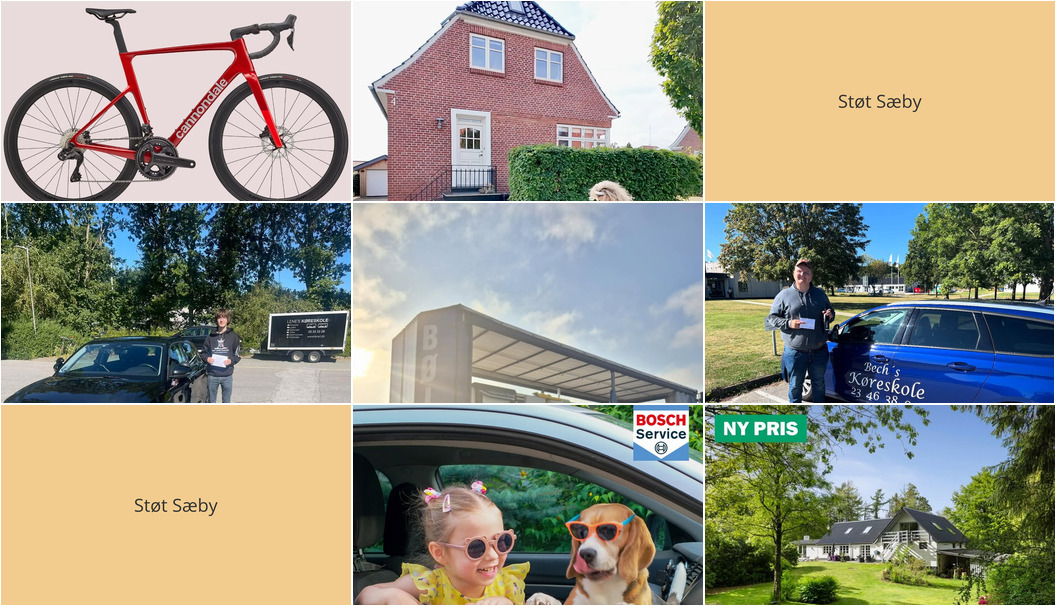 Nyt fra Bech's Køreskole, Mæglerhuset Sæby, KB METAL ApS og 4 andre