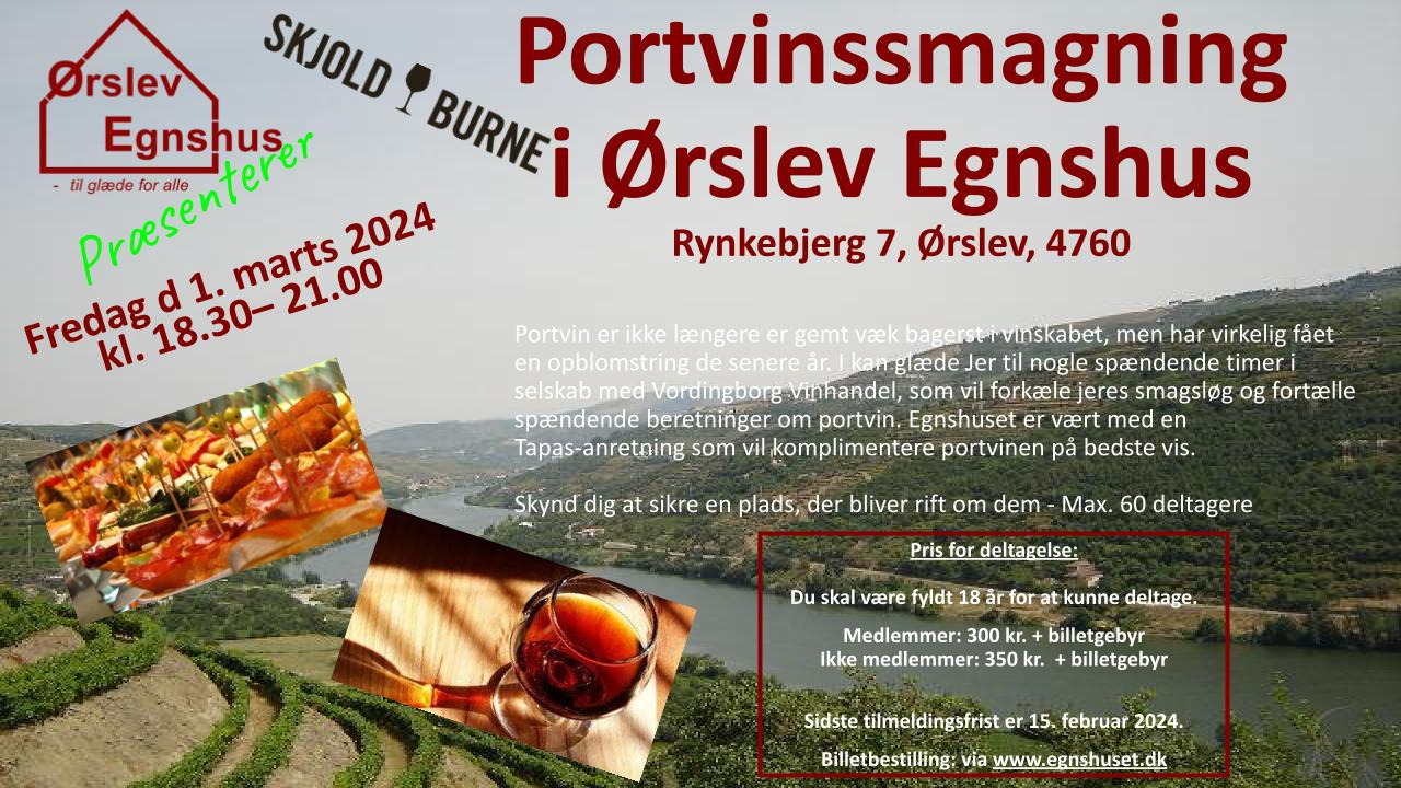 Vin og tapas-aften i Ørslev Egnshus