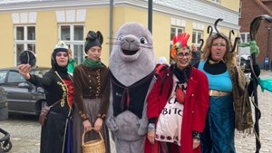 Festligt halloweenoptog på Fanø