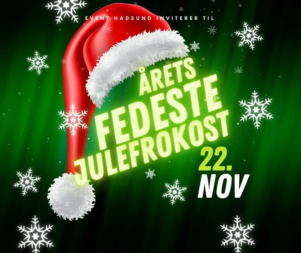 Hadsund Sport og Event inviterer til festlig julefrokost med musik og julehygge