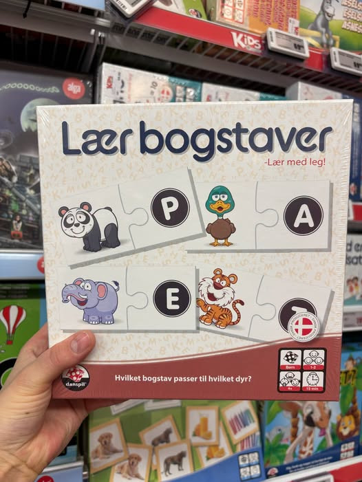 KiDS Coolshop tilbyder bogstavspil fra 4 år til 20 kr.