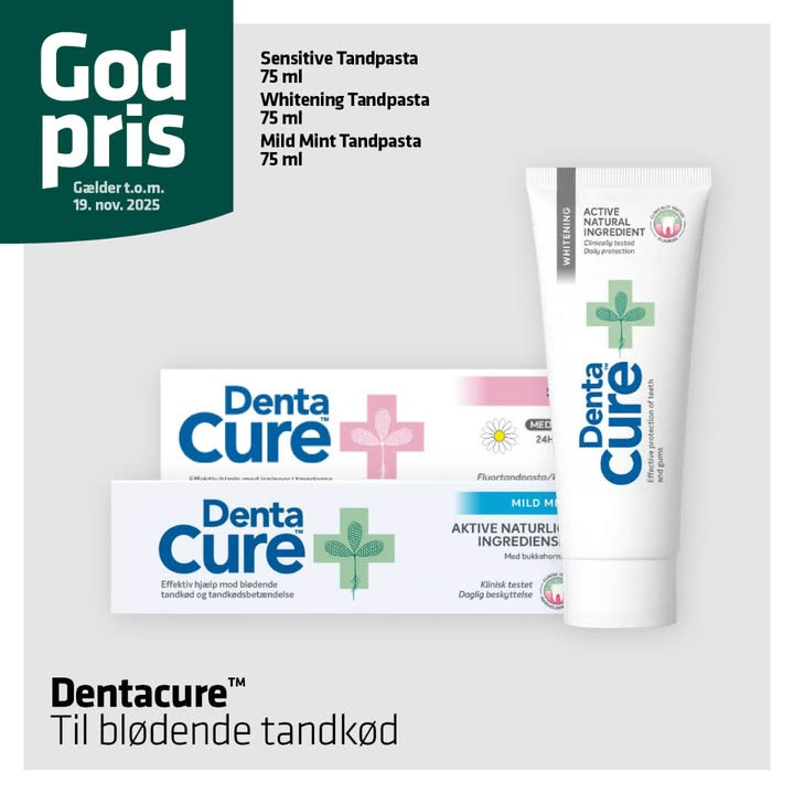 Vejlby Apotek anbefaler tandpasta mod blødende tandkød