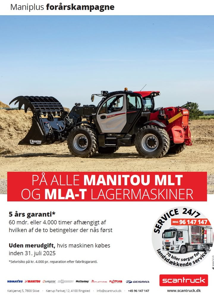 Scantruck A/S lancerer Maniplus forårskampagne på Manitou og MLA-T lagermaskiner
