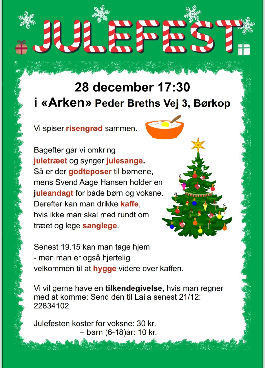 Velkommen til julefest