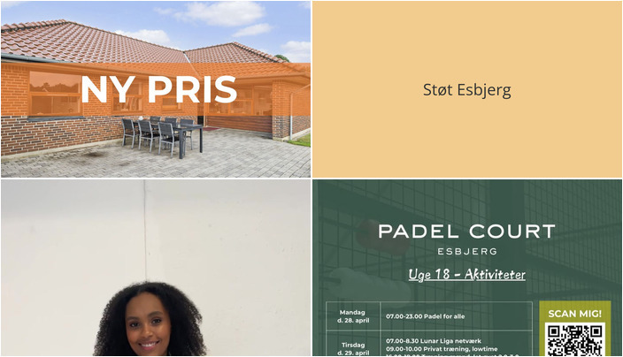 Nyt fra Padel Court Esbjerg, RealMæglerne Esbjerg og Bramming og ROSENGREEN