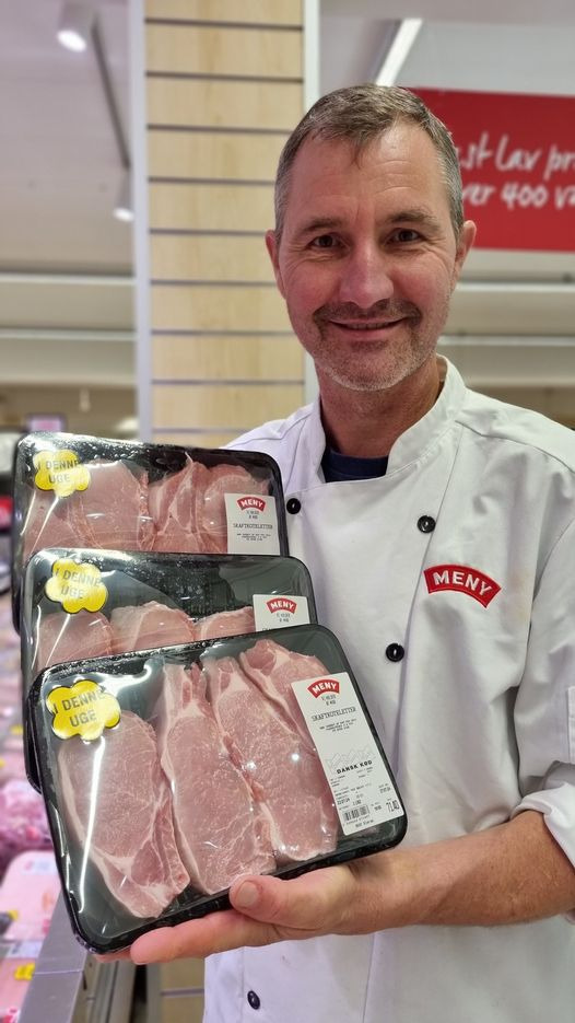 Skaftkoteletter af dansk gris til kun 34,95 kr. pr. 1/2 kg hos Meny Klarup