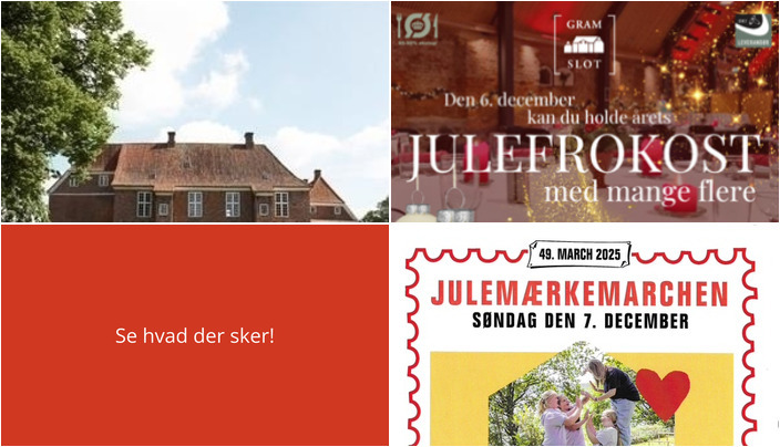 Oplevelser i Gram: Fra slotshistorie til julefrokoster og motion