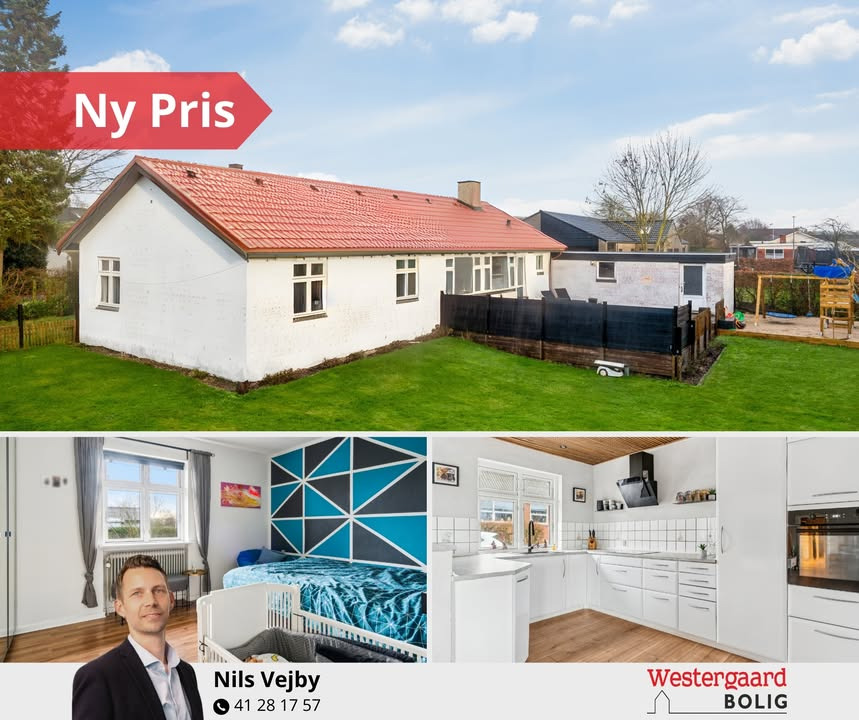 Ny pris på skøn villa i ét plan hos Westergaard Bolig i Brønderslev