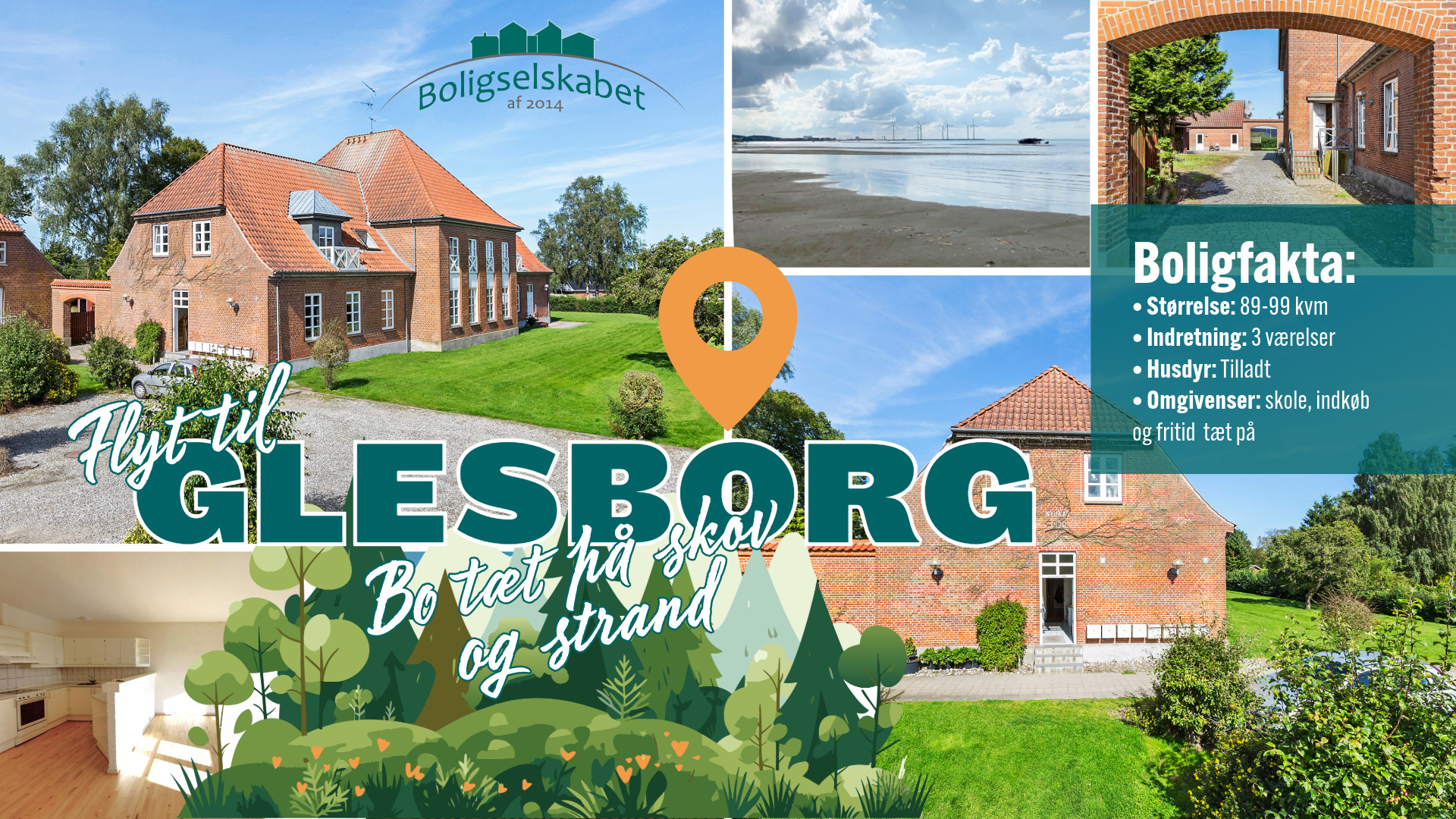 Familiedrømmen i Glesborg: Historiske lejligheder i naturskønne omgivelser nær Randers