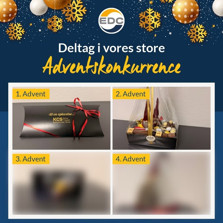 Vind en julegavekurv i EDC Skive konkurrencen til 2. søndag i advent