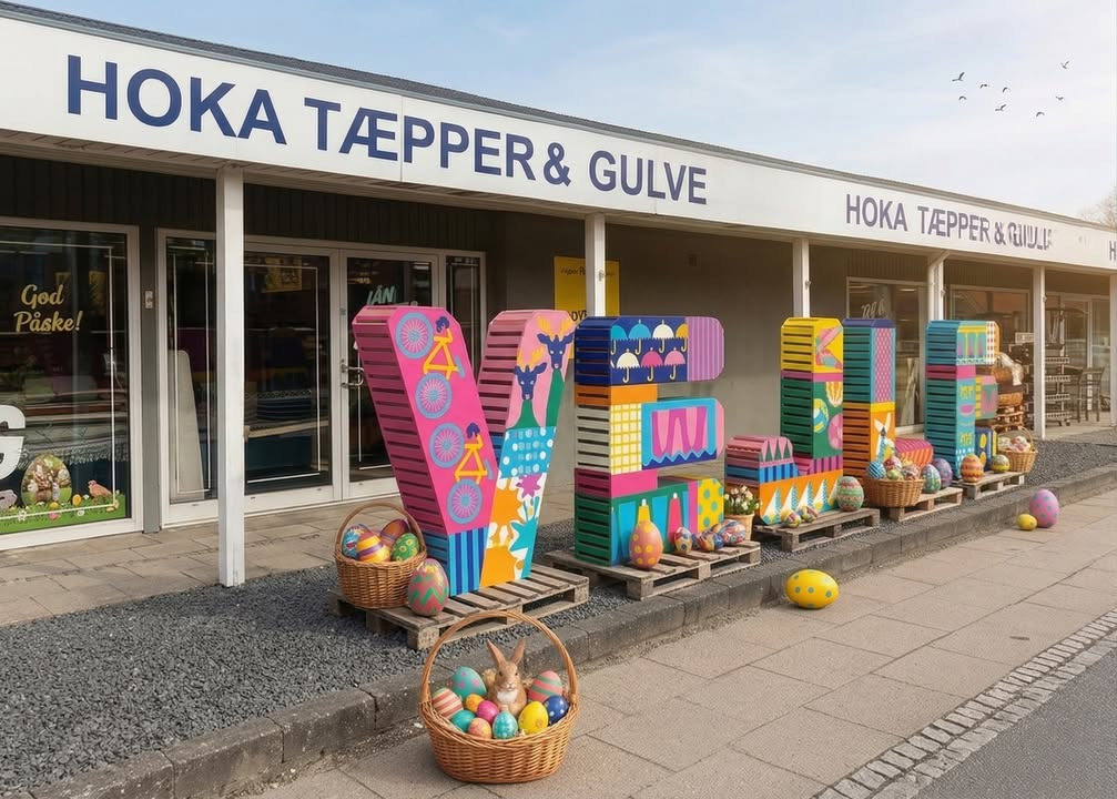 Påsketilbud og åbent hus hos Hoka Tæpper & Gulve i Vejle i morgen