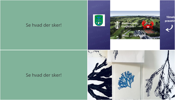 Oplev børnegolf eller deltag i en kreativ workshop på Hjarnø - Hvad sker der i Juelsminde den kommende uge?