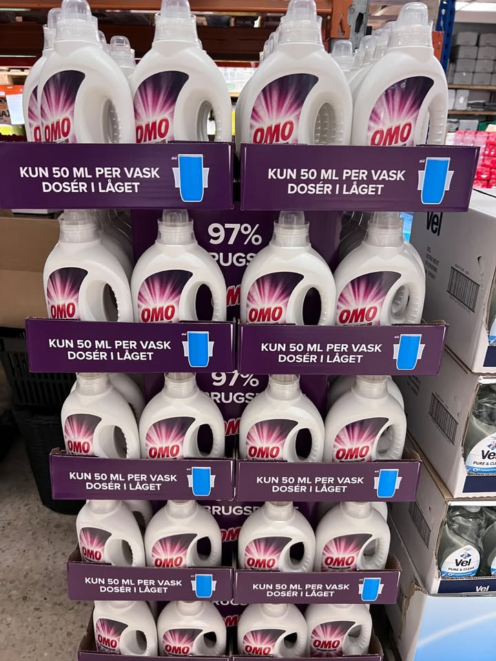 Meny Gl. Skagensvej tilbyder Omo flydende vask til specialpris