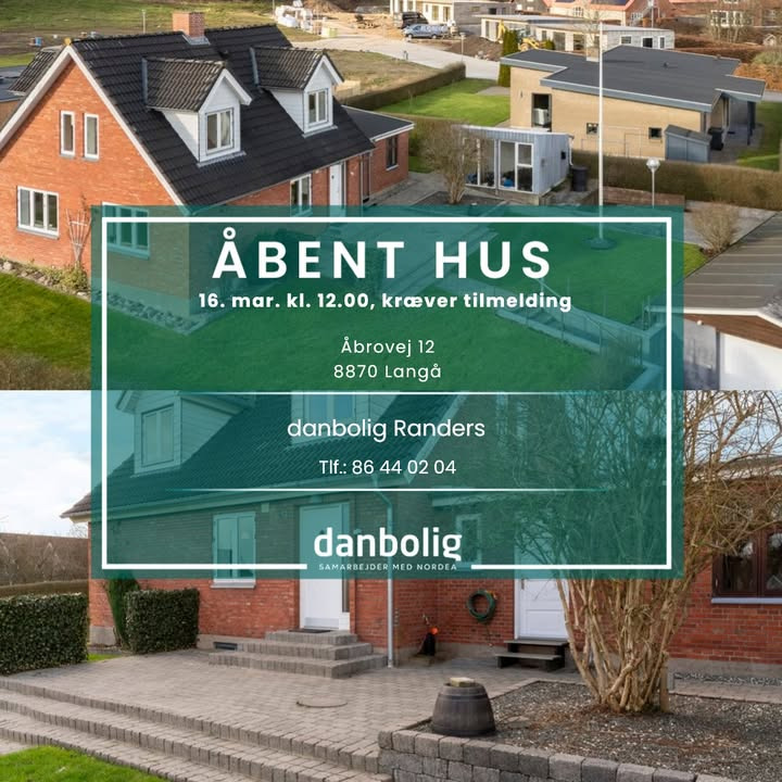 Danbolig Randers inviterer til åbent hus i moderne villa i Langå